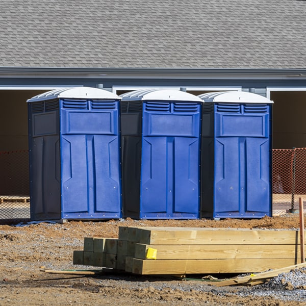 what is the maximum capacity for a single porta potty in Waterville Kansas